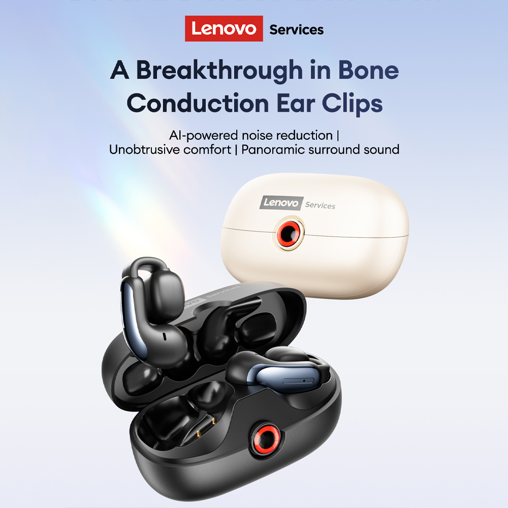 Phone Cases Beach - Lenovo LES-108 骨伝導 TWS イヤークリップ イヤホン