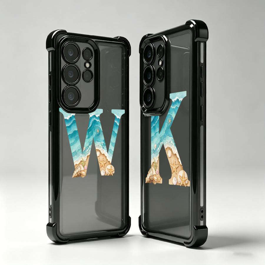 Phone Cases Beach - ビーチレターK Wスマホケース サムスンギャラクシー26 S22 Plus S21