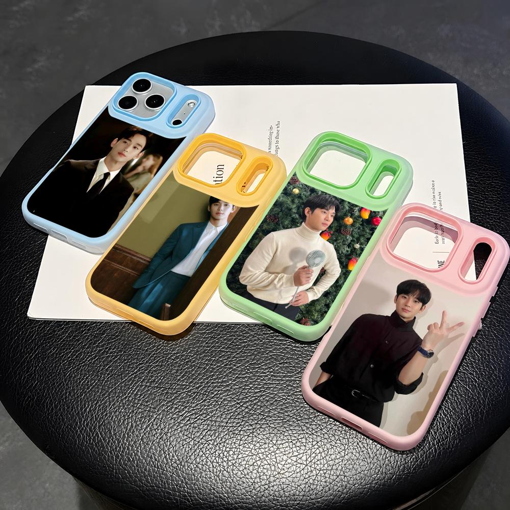 Phone Cases With Card Holder - 韓国スター キム・スヒョン iPhoneケース 2-in-1 分離型 クリア