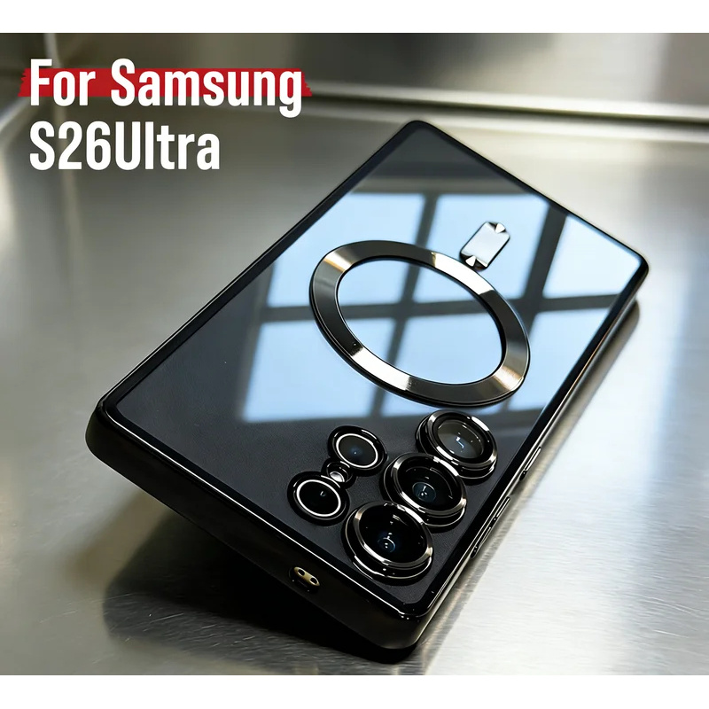 Luxury Plating Case - 高級感のあるMagsafe対応磁気ワイヤレス充電ケース Samsung Galaxy S26 S25 S24