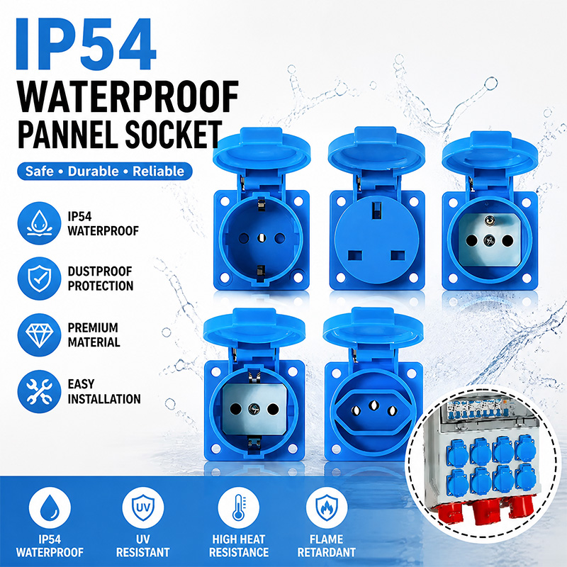 Phone Cases Uk - IP54 16A 防水工業用パネルソケット電力壁コンセント EU UK ユニバーサルプラグソケット屋外配電ボックス用