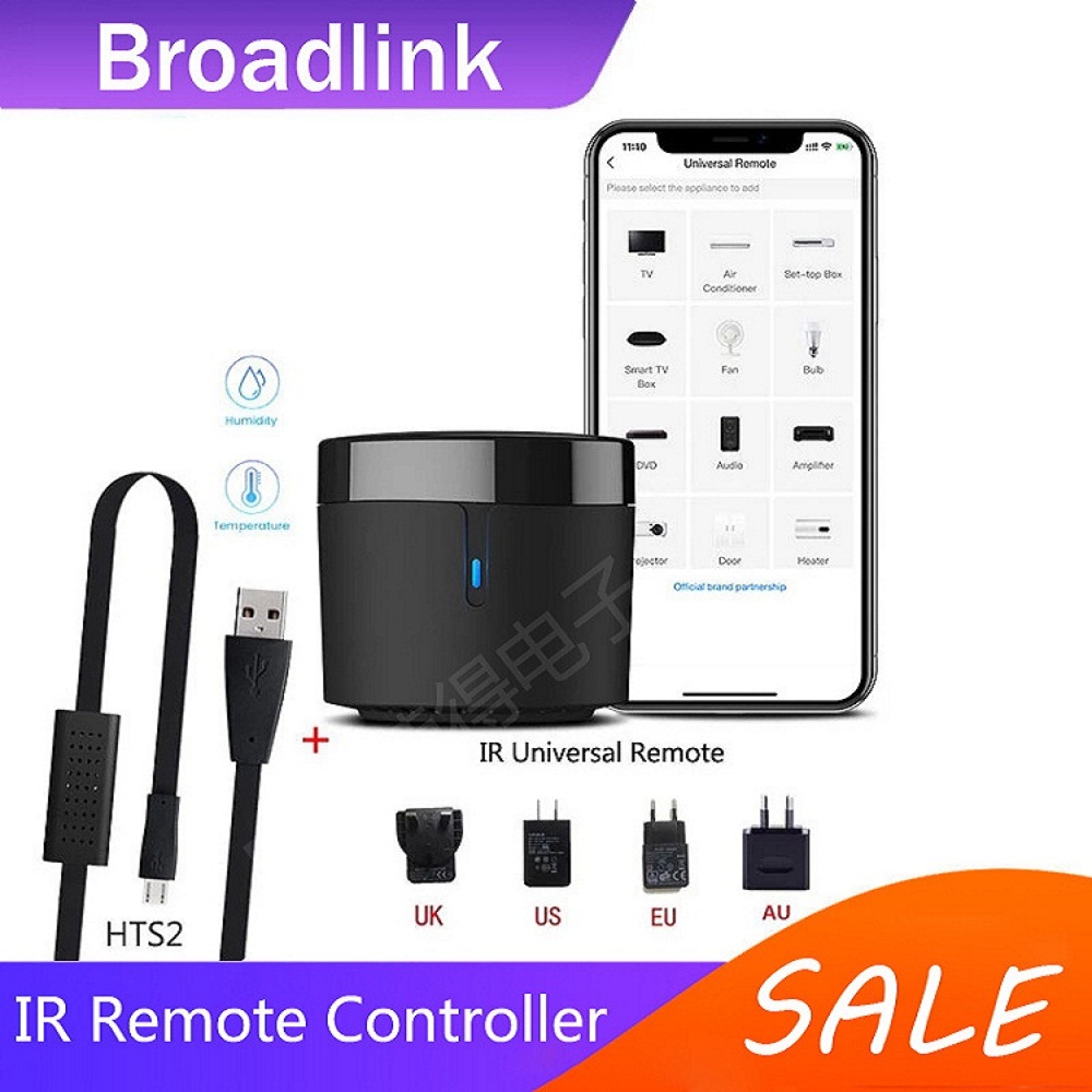 Phone Cases Uk - Broadlink RM4mini+HTS2 EU/UK/US/AU プラグ IR リモコン