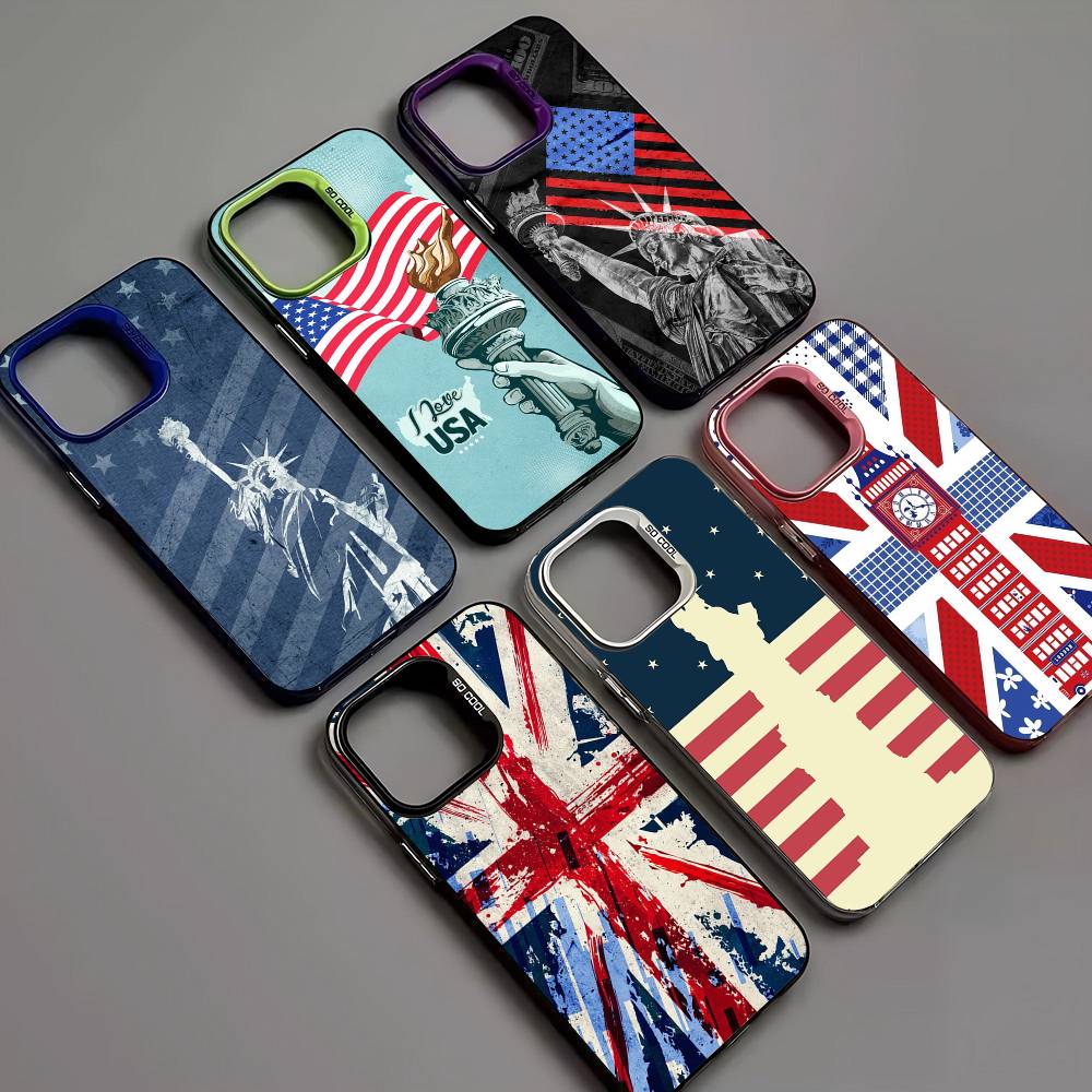 Phone Cases Uk - イギリス国旗柄のiPhoneケース（iPhone 17 Air、16、15、14、13、12、11 Pro Max対応）カラーハードカバー