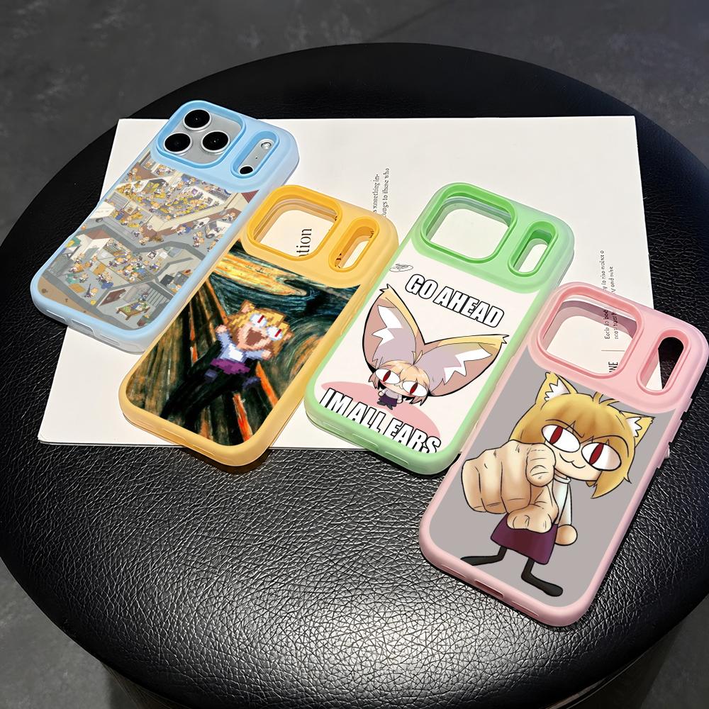 Phone Cases With Card Holder - ネコアーク面白いミーム可愛いスマホケース2-in-1着脱式クリアカードホルダー付きiPhone 12-17対応ソフトマルチカラー