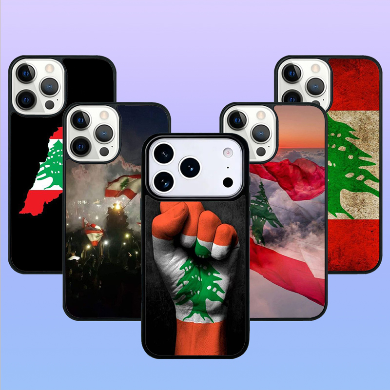 Phone Cases Lebanon - レバノン国旗デザインのiPhone 17、16、15、14、13、12 Plus、11 Pro Max用耐衝撃ケース