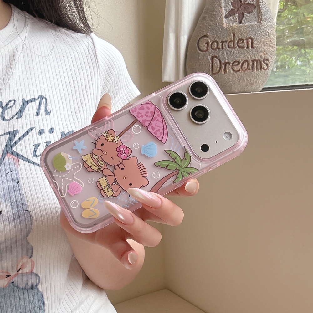 豪華で可愛い漫画風ビーチバケーションスタイルのiPhone  - Phone Cases Beach のレビューと価格
