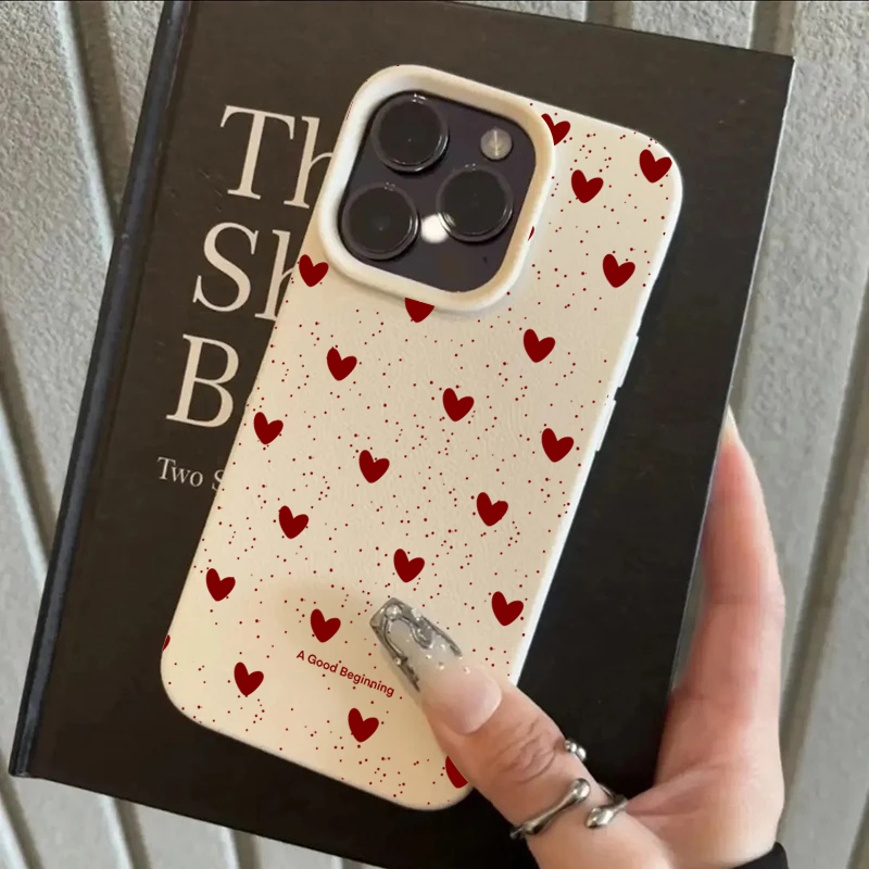 ファッションINS ラブハート シリコンケース iPhone - Phone Cases Trending のレビューと価格