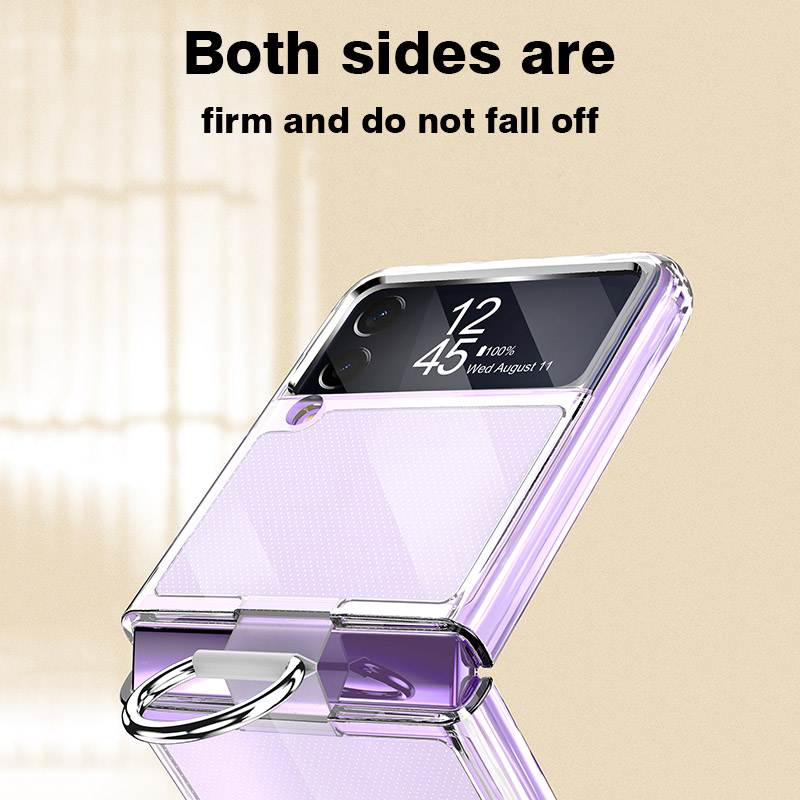 サムスンギャラクシーZフリップフォールド5/4/3用耐衝撃透 - Flip Leather Case のレビューと価格