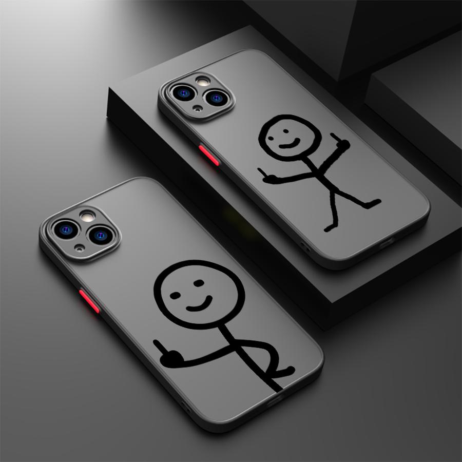 フィンガーピープル スティックマン ファンダ バックフォンカ - Phone Cases Websites のレビューと価格