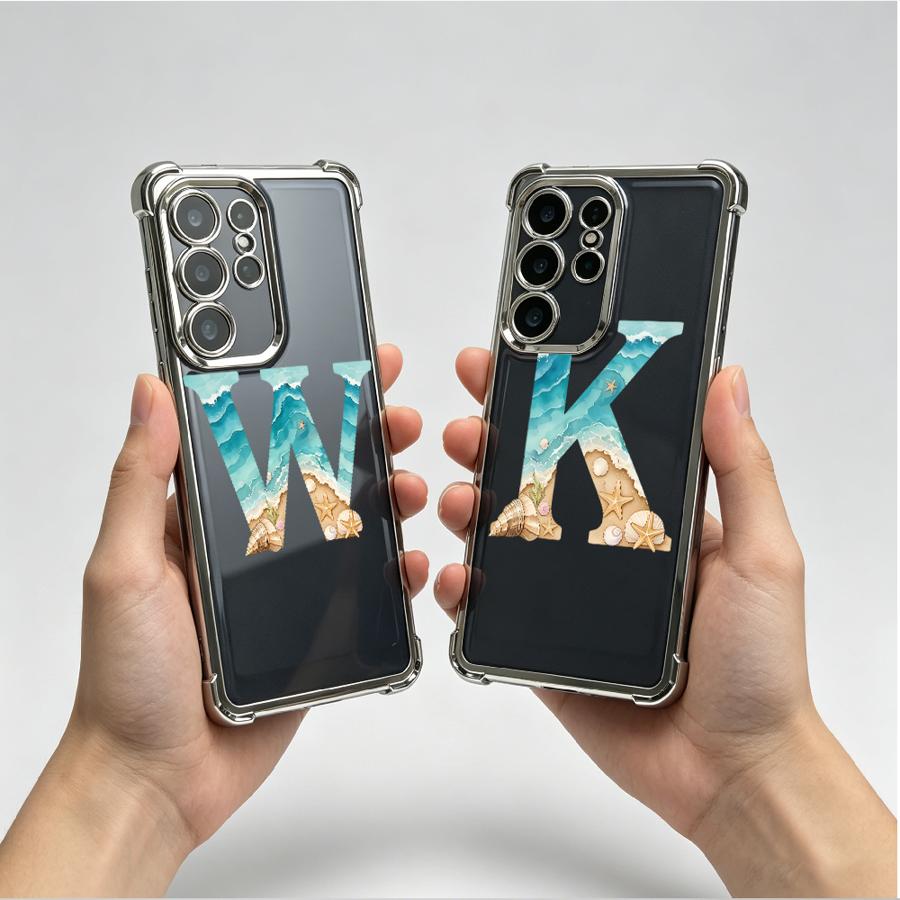 ビーチレターK Wスマホケース サムスンギャラクシー26 S - Phone Cases Beach のレビューと価格
