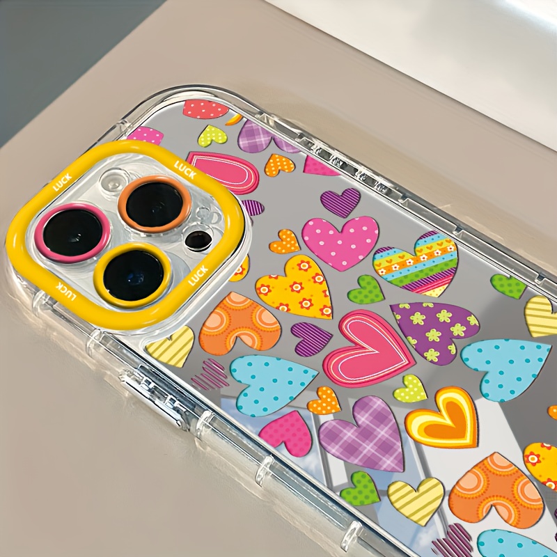 鮮やかなハート型メイクアップミラーデザインのiPhoneケー - Phone Cases Trending のレビューと価格