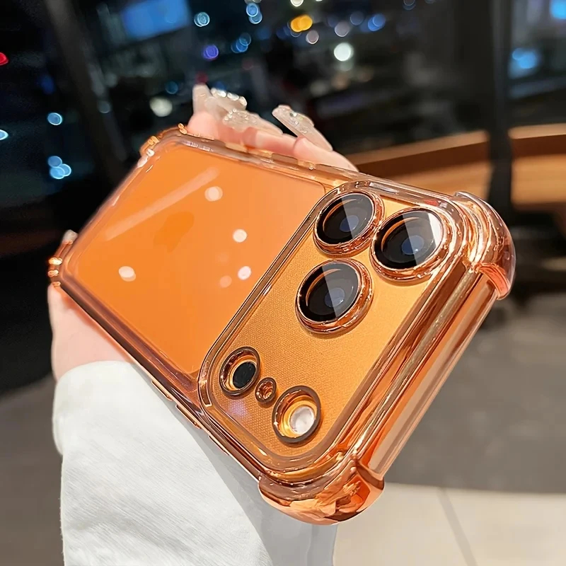 高級メッキ加工耐衝撃クリアスマホケース iPhone 17  - Luxury Plating Case のレビューと価格