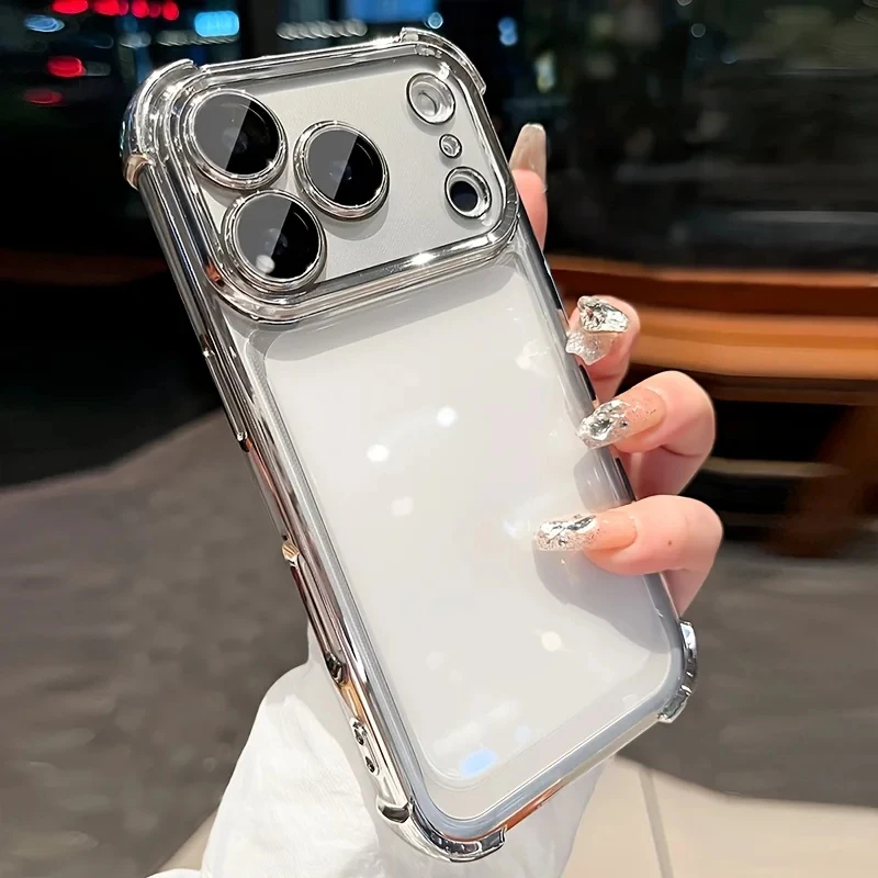 高級メッキ加工耐衝撃クリアスマホケース iPhone 17  - Luxury Plating Case のレビューと価格