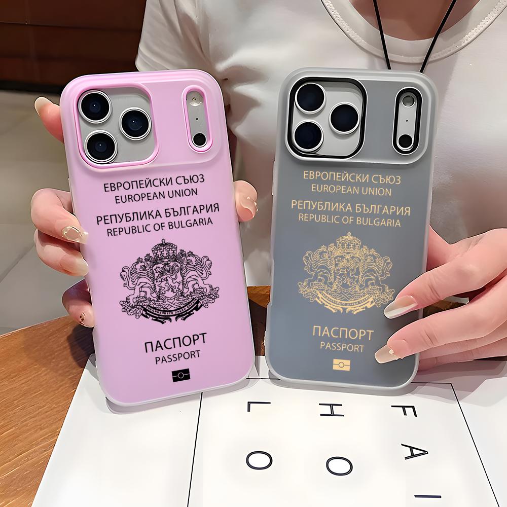 ブルガリアパスポート風スマホケース 2-in-1 取り外し可 - Phone Cases With Card Holder のレビューと価格
