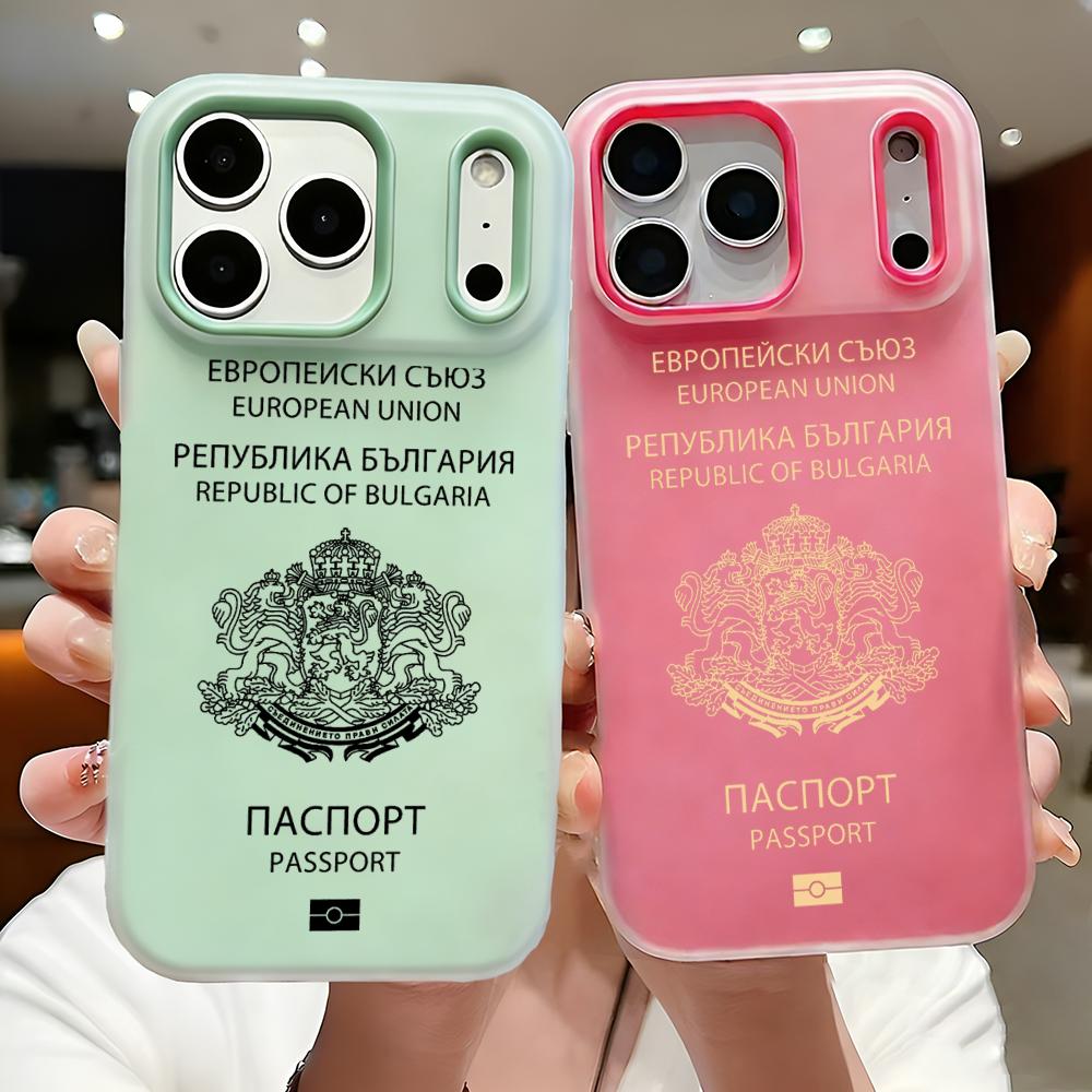 ブルガリアパスポート風スマホケース 2-in-1 取り外し可 - Phone Cases With Card Holder のレビューと価格
