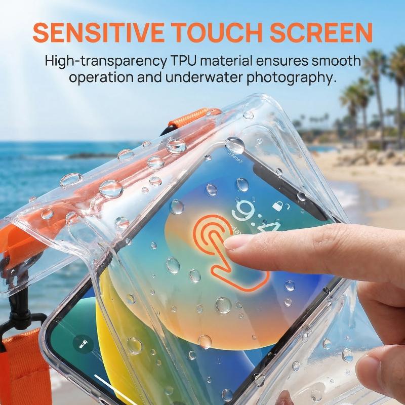 大容量防水電話ケース水泳バッグ電話超密閉シールビーチラフティ - Phone Cases Beach のレビューと価格