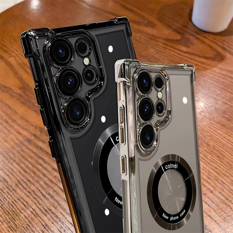 高級感のあるMagsafe対応メッキクリアケース Samsu - Luxury Plating Case のレビューと価格