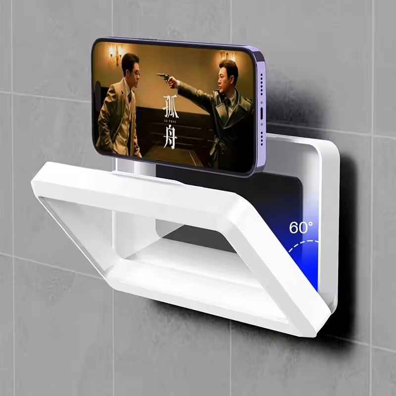 浴室防水電話ホルダー 家庭用壁掛け電話ケーススタンドボックス - Phone Cases Beach のレビューと価格