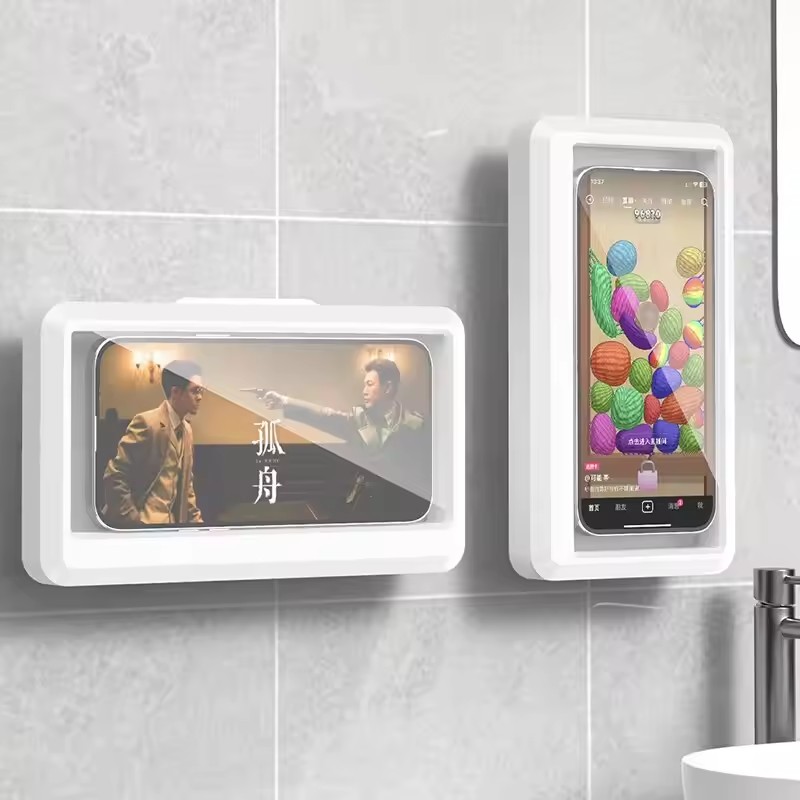 浴室防水電話ホルダー 家庭用壁掛け電話ケーススタンドボックス - Phone Cases Beach のレビューと価格
