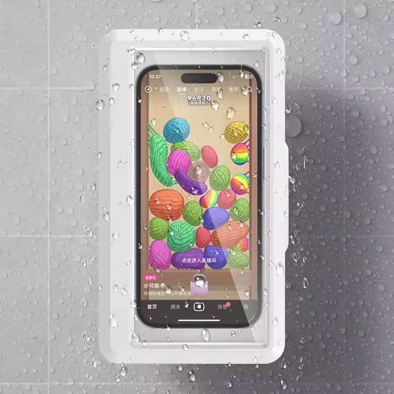 浴室防水電話ホルダー 家庭用壁掛け電話ケーススタンドボックス - Phone Cases Beach のレビューと価格