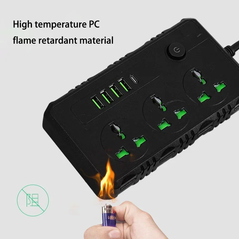 4つのUSBポートと1つのType-Cポート付き電源タップ、 - Phone Cases Uk のレビューと価格