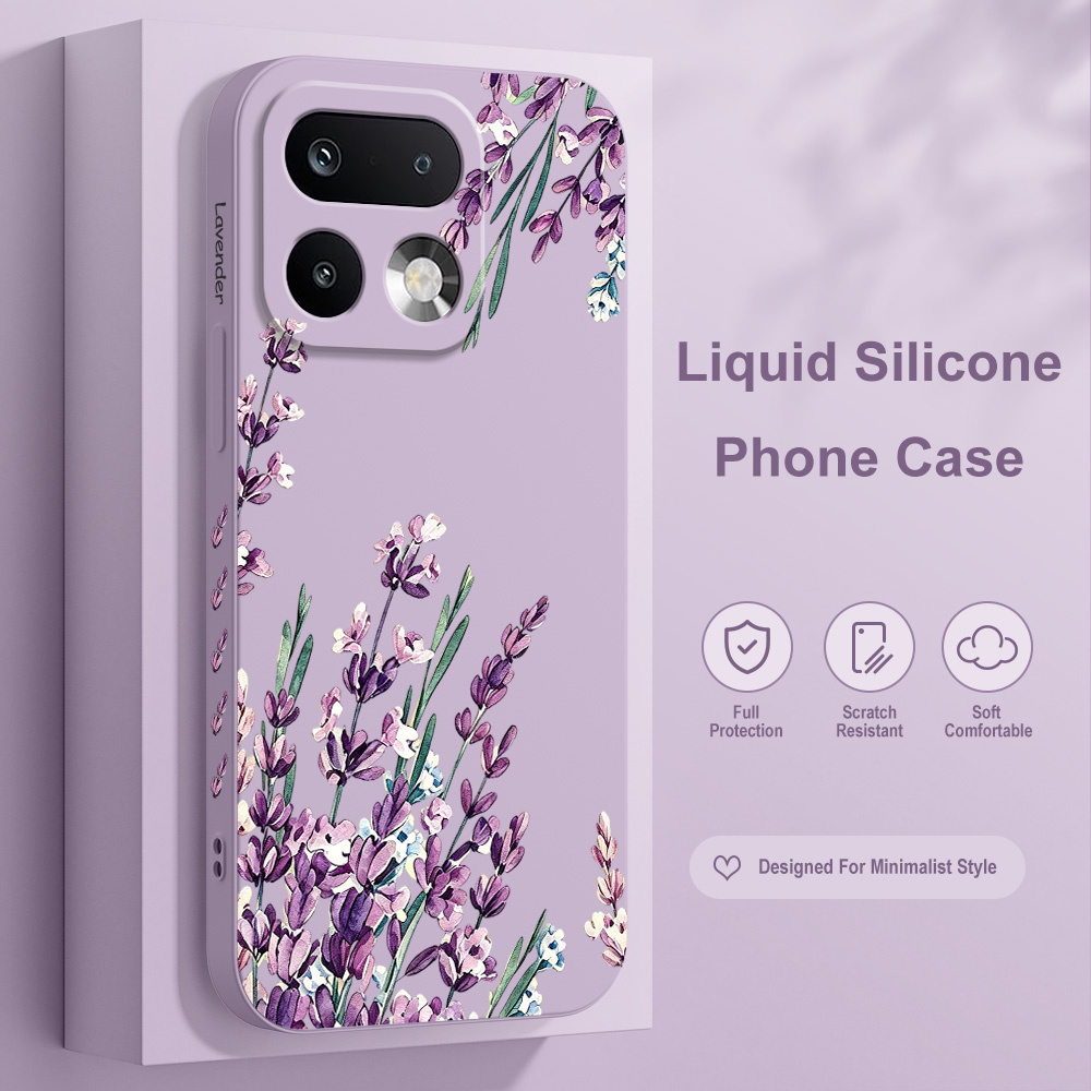 ラベンダー柄のスマホケース、Oppo Realme 16 1 - Phone Cases Iphone 15 のレビューと価格