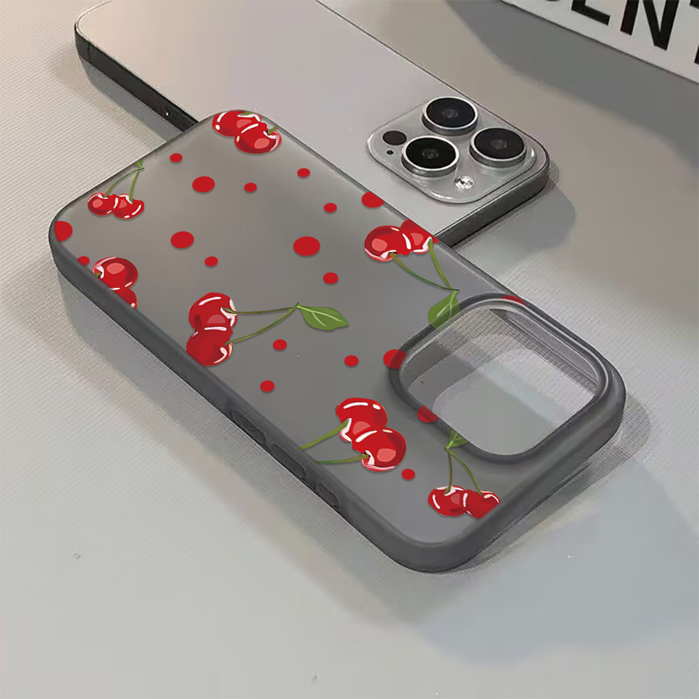 2026トレンド チェリーパターン キュートで可愛い 女の子 - Phone Cases Trending のレビューと価格