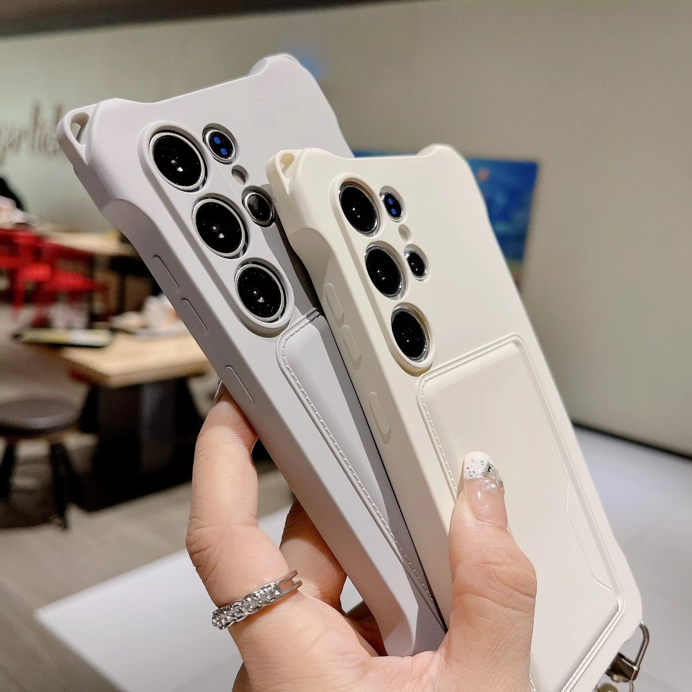 ソフトシリコン製スマホケース Samsung S26 Ult - Phone Cases With Card Holder のレビューと価格