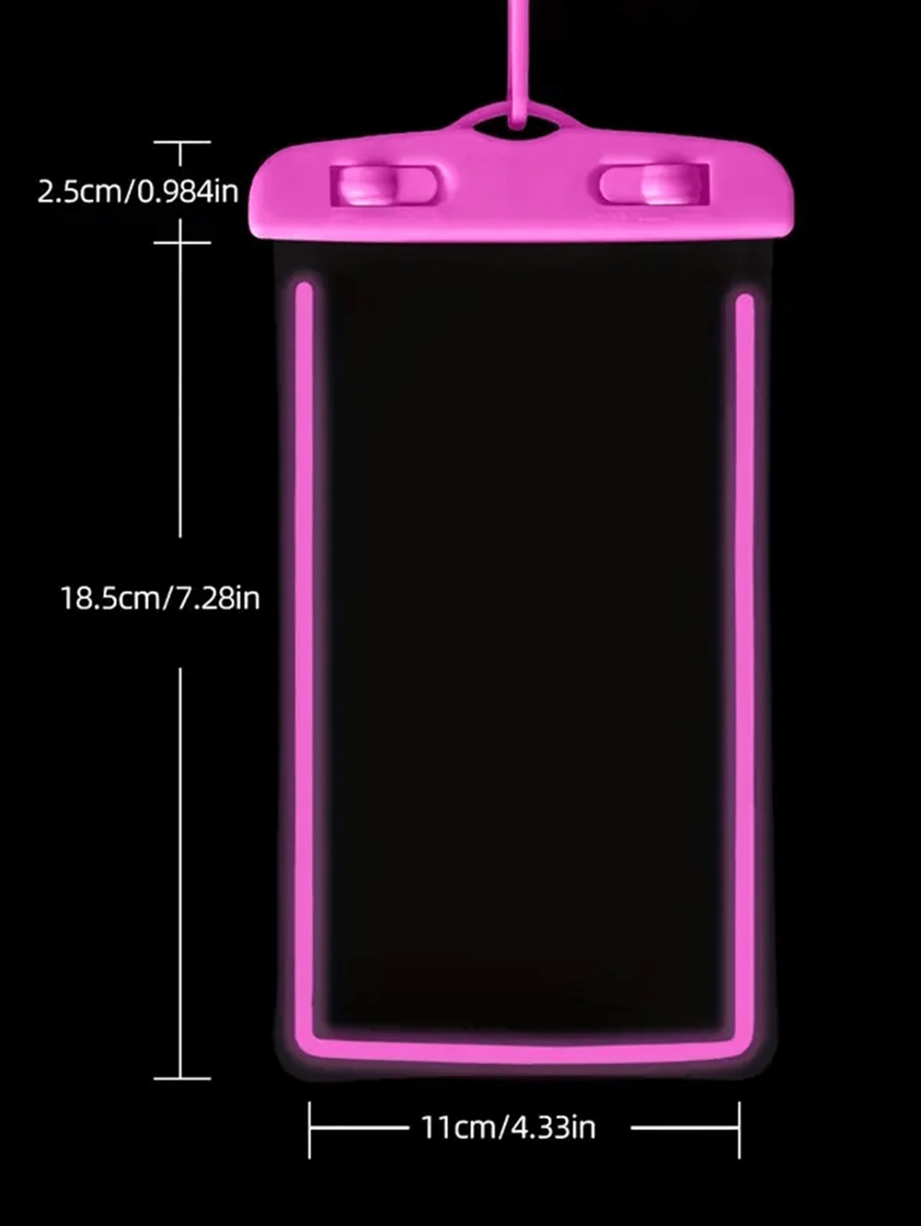 2個セット 発光防水スマホケース タッチスクリーン対応 透明 - Phone Cases Beach のレビューと価格