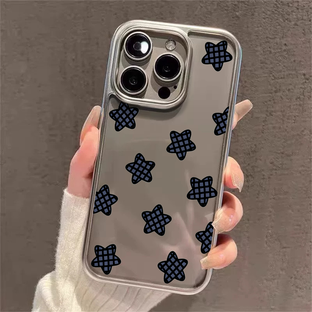Y2Kスターズファッションクリアケース iPhone 15  - Phone Cases Trending のレビューと価格