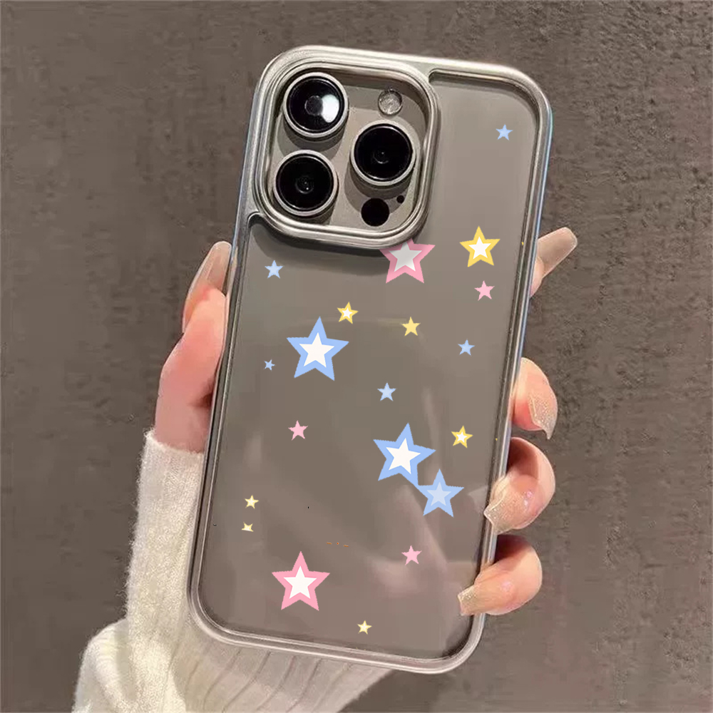 Y2Kスターズファッションクリアケース iPhone 15  - Phone Cases Trending のレビューと価格