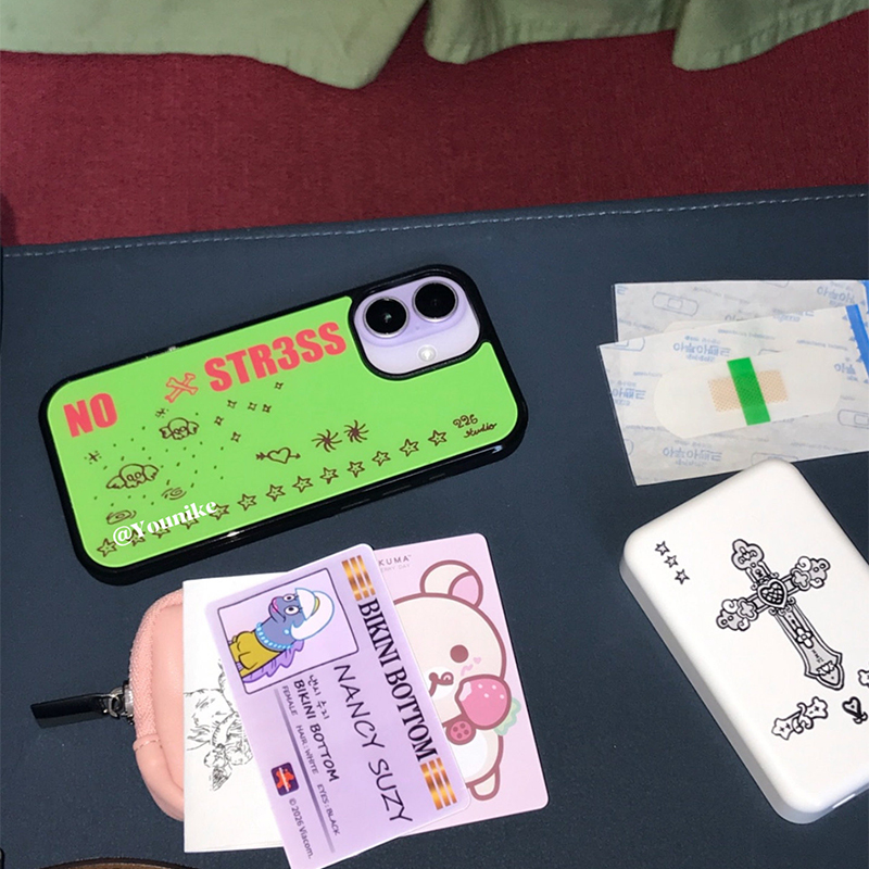 韓国風ファッションレタースターズ柄iPhoneケース iPh - Phone Cases Trending のレビューと価格