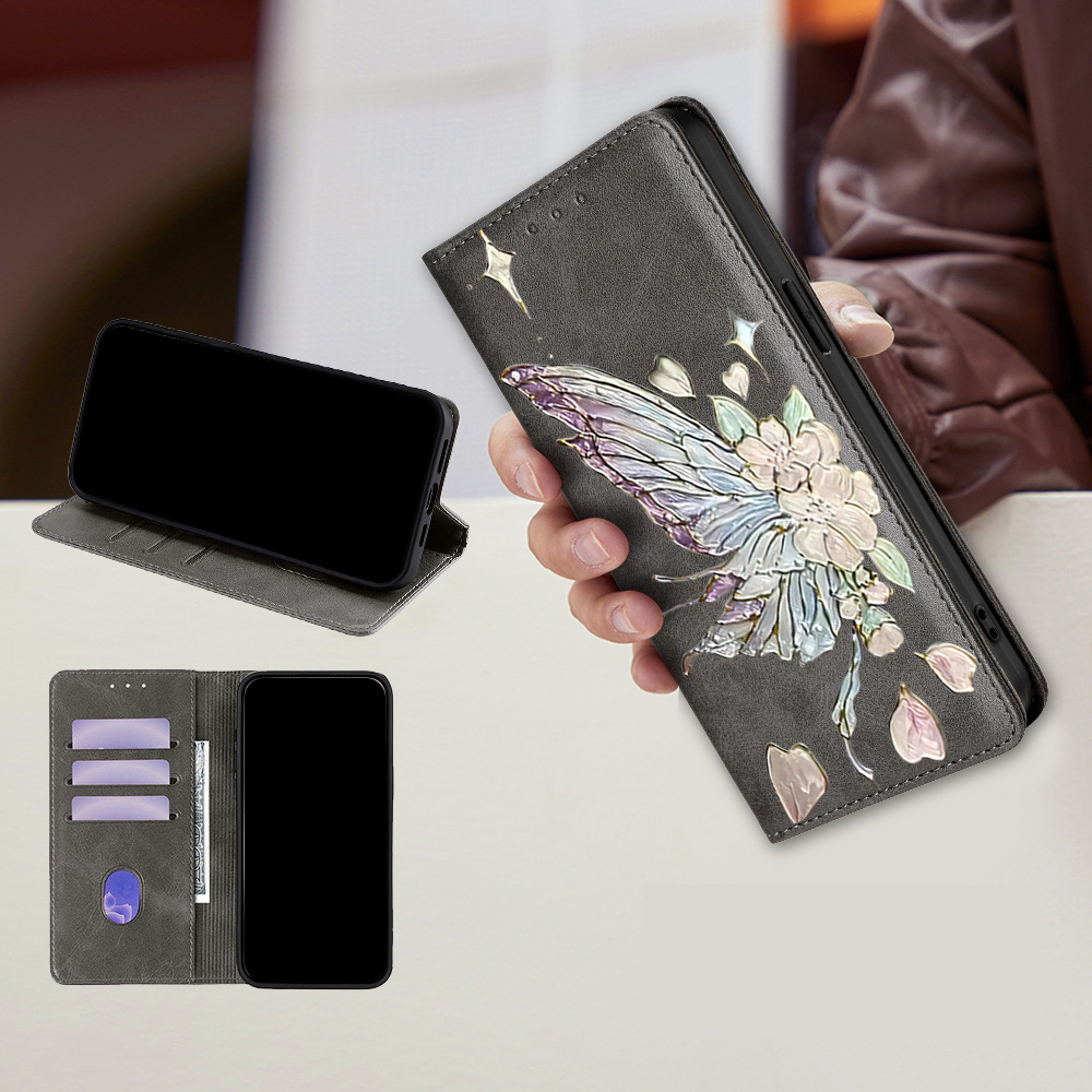 人気の耐衝撃性バタフライ柄フリップカバー Xiaomi Re - Flip Leather Case のレビューと価格