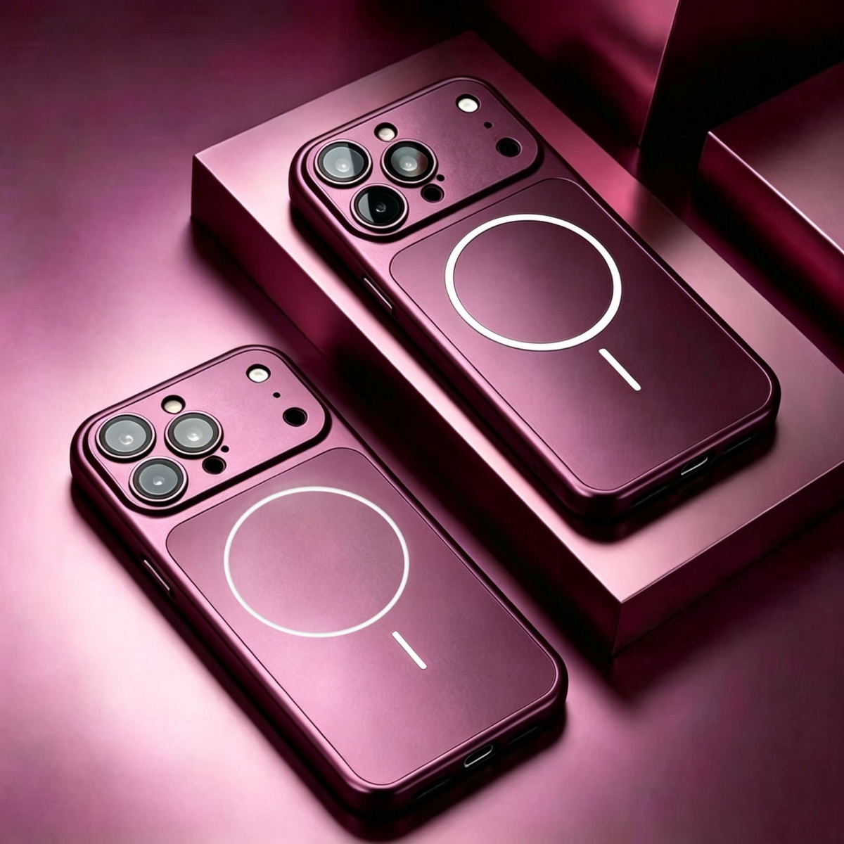 高級メッキメタルカラー Magsafe対応 磁気吸着式 iP - Luxury Plating Case のレビューと価格