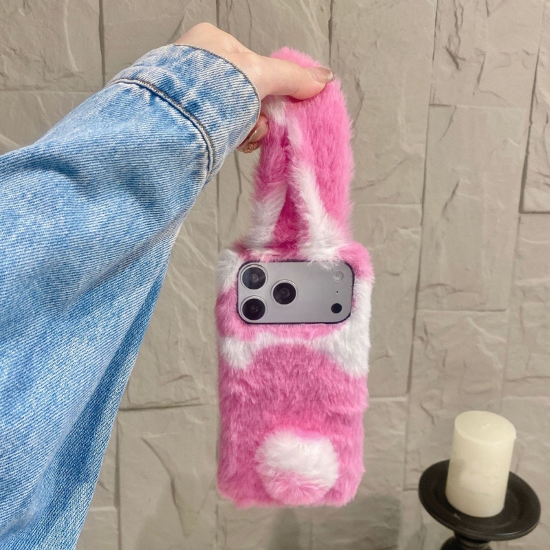 可愛いウサギデザインのふわふわスマホケース iPhone 1 - Phone Cases Iphone 15 のレビューと価格