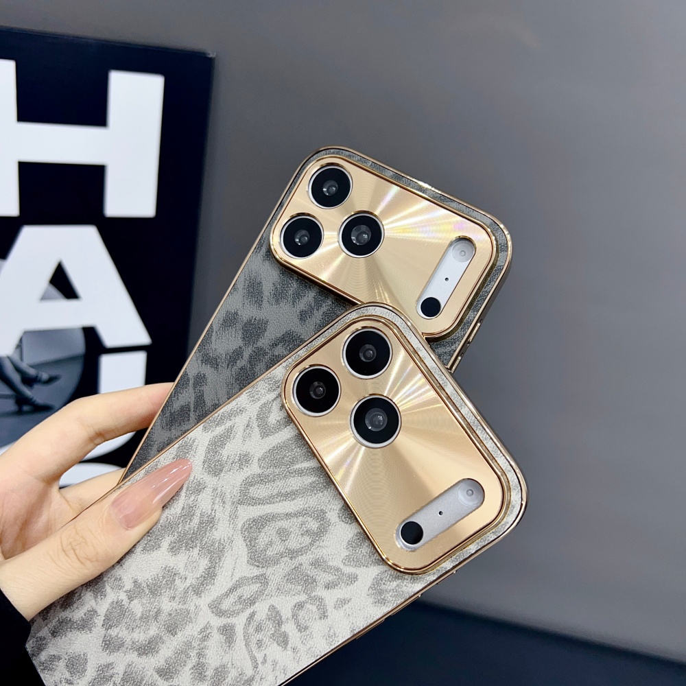 高級マットPUレオパード柄スマホケース iPhone 17  - Luxury Plating Case のレビューと価格