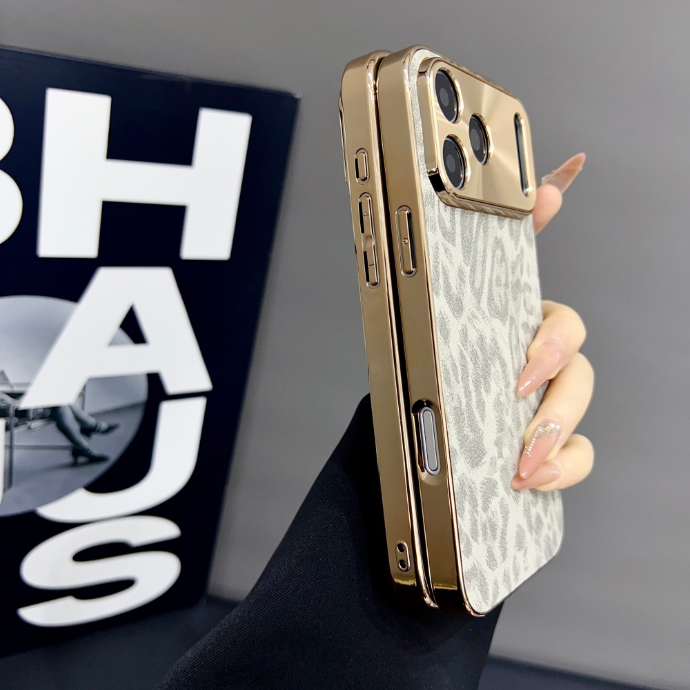 高級マットPUレオパード柄スマホケース iPhone 17  - Luxury Plating Case のレビューと価格