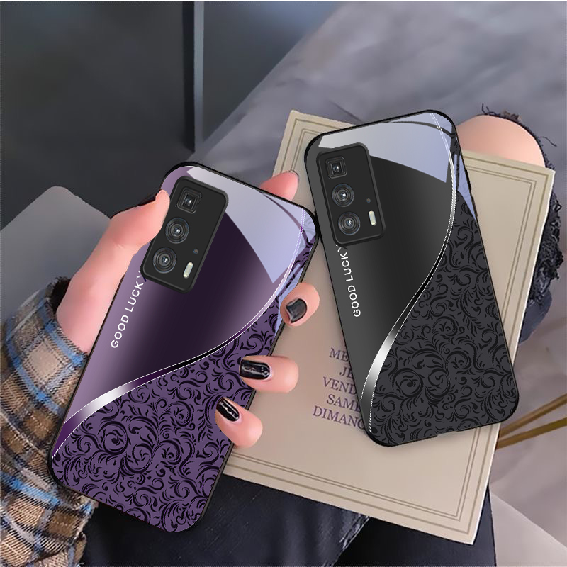 黒い巻き毛の草模様 Motorola Moto Edge 2 - Phone Cases Moto G のレビューと価格